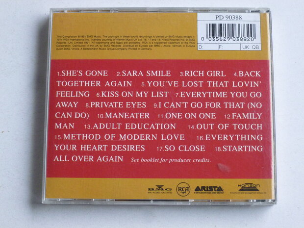 Daryl Hall + John Oates - The Best Of / Looking Back