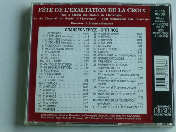 Le Choeur des Moines de Chevetogne - Exaltation De La Croix