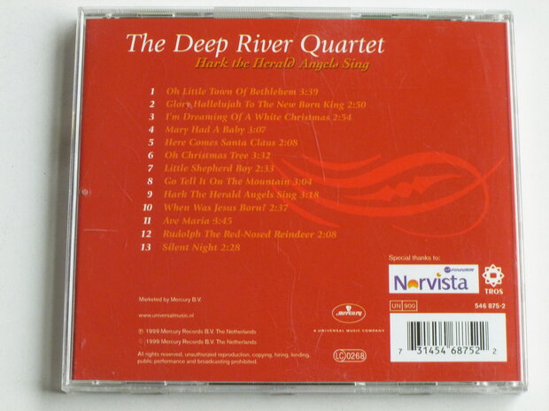 The Deep River Quartet - Hark the Herald Angels Sing (met 4 handtekeningen)