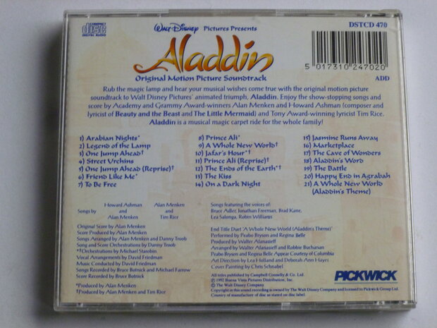 Walt Disney - Aladdin (Soundtrack) pickwick