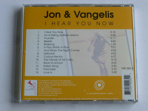 Jon & Vangelis - I hear you now (rotation)