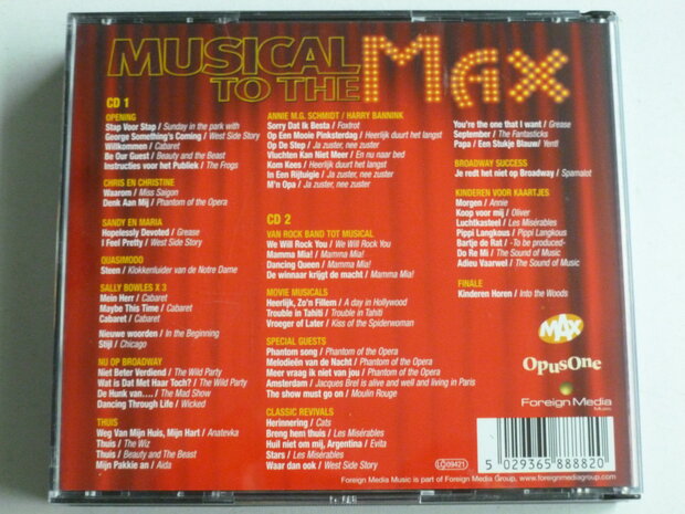 Musical to the Max - Het Ultieme Musicalconcert (2CD)