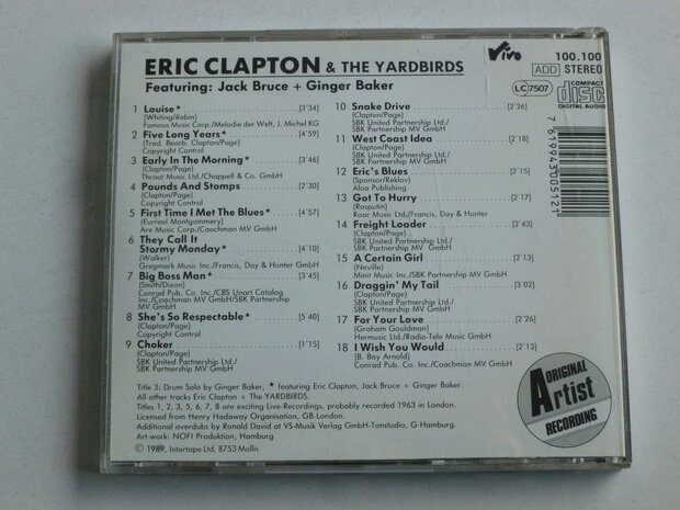 Eric Clapton & The Yarbirds