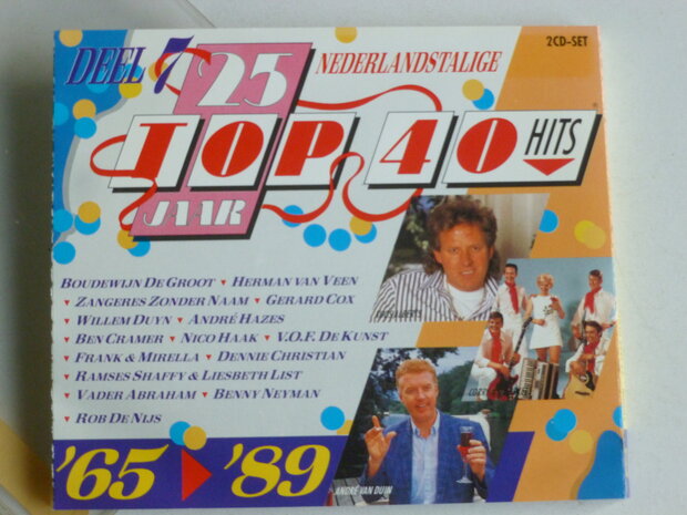 25 Jaar Nederlandstalige Top 40 Hits Deel 7 / 1965-89 (2 CD) - Tweedehands CD