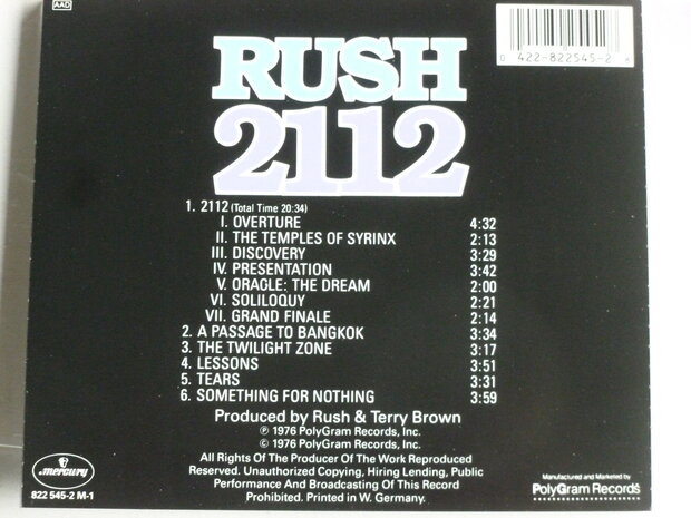 Rush - 2112 (1976)