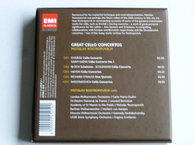 Great Cello Concertos - Mstislav Rostropovich (5 CD)