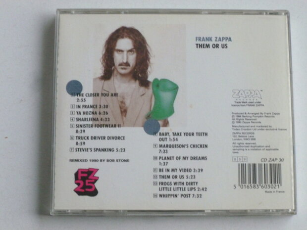 Frank Zappa - Them or Us (zappa records)