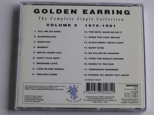 Golden Earring - The Complete Single Collection Volume 2 (1975-1991)
