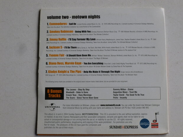 Volume Two - Motown Nights