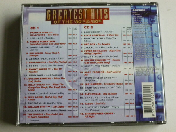 Greatest Hits of the 80's & 90's - The Definitive Singles (2 CD)