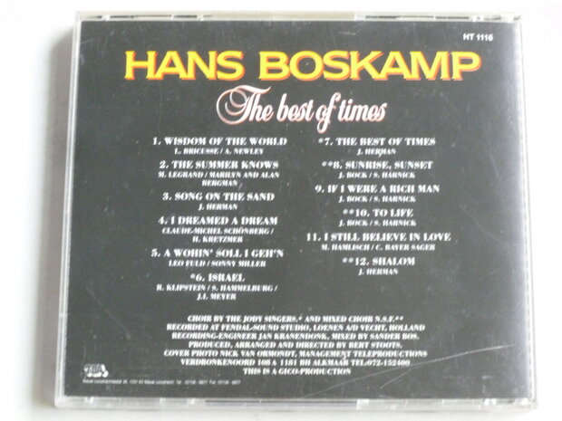 Hans Boskamp - The Best of Times