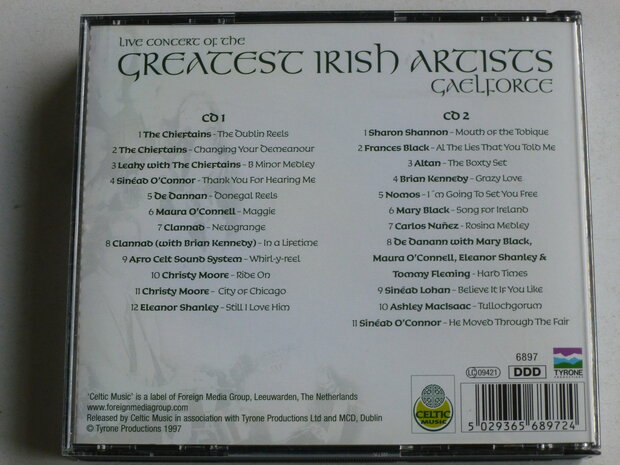 Greatest Irish Artists Gaelforce - Live Concert (2 CD)