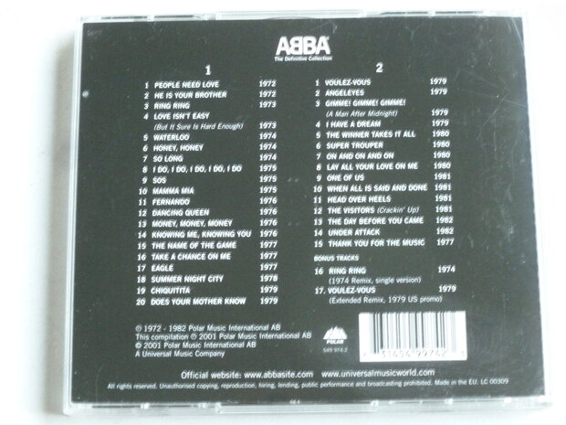 Abba - The Definitive Collection (2 CD)