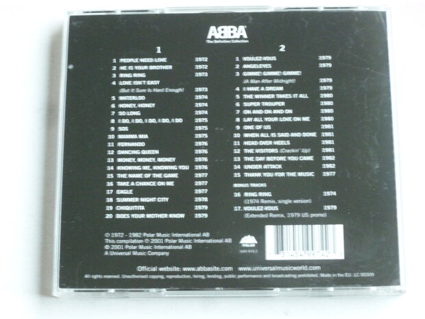 Abba - The Definitive Collection (2 CD)