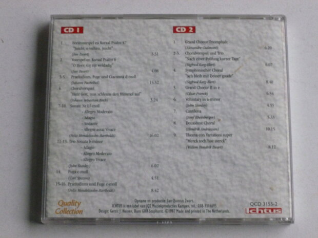 Willem Hendrik Zwart - Orgelconcert in de Bovenkerk, Kampen (2 CD)