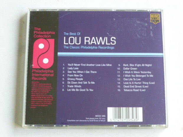 Lou Rawls - The Best of (Philadelphia recordings )