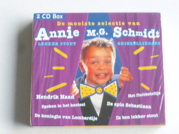 De mooiste selectie van Annie M.G. Schmidt - Lekker Stout / Griezelliedjes (2 CD) Nieuw