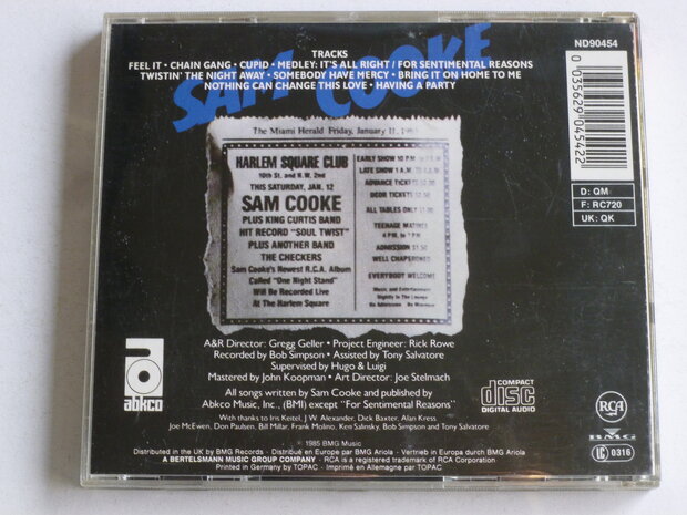 Sam Cooke - Live at the Harlem Square Club 1963