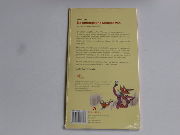 Roald Dahl - De fantastische Meneer Vos (1 CD Luisterboek ) nieuw