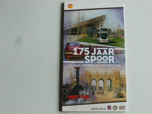 175 Jaar Spoor  - 175 Jaar Spoorwegen in Nederland (4 DVD) Nieuw