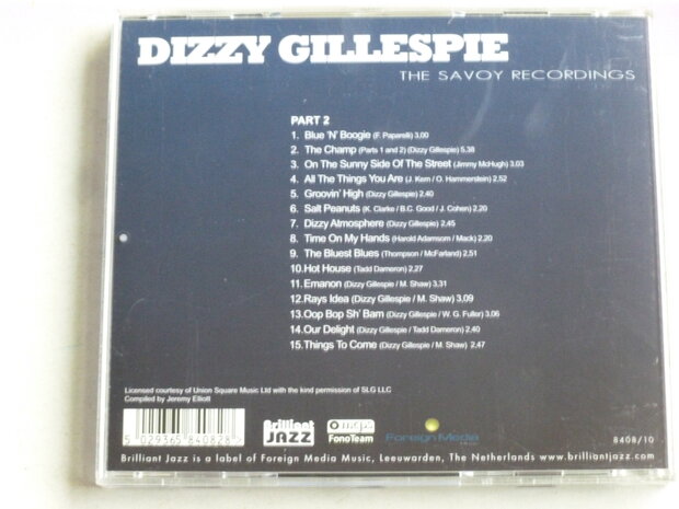 Dizzy Gillespie - The Savoy Recordings / part 2