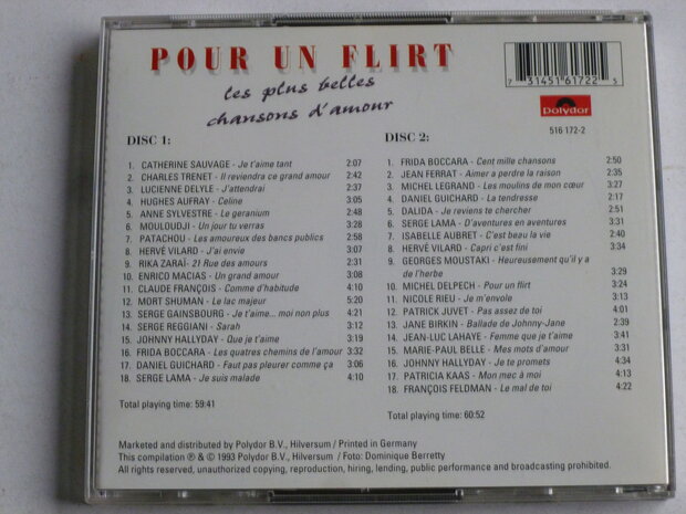 Pour un Flirt - Les plus belles Chansons d' amour (2 CD)
