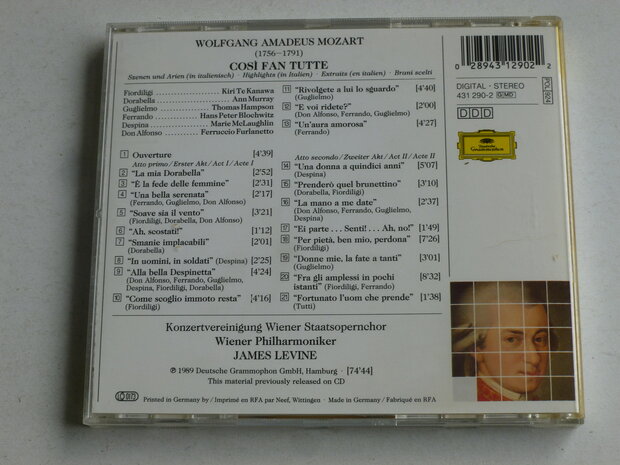 Mozart - Cosi fan tutte / Levine
