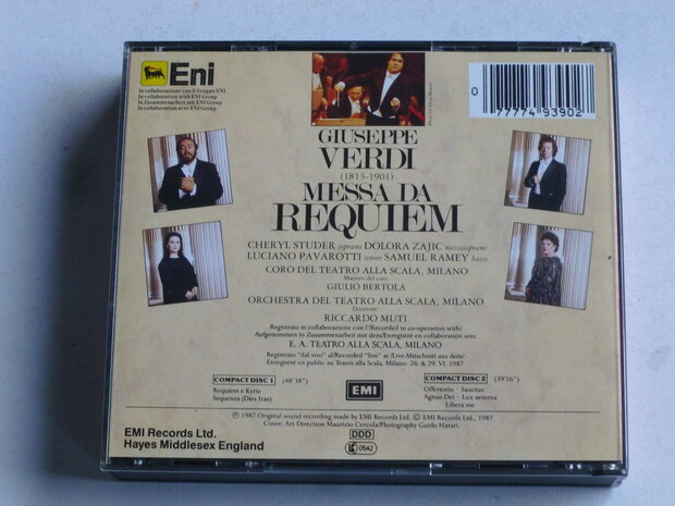 Verdi - Messa da Requiem / Studer, Pavarotti, Ramey, Riccardo Muti (2 CD)