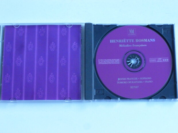 Henriëtte Bosmans - Melodies Francaises / Jannie Pranger, Mukaiyama