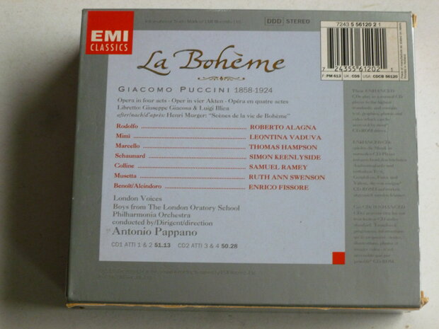 Puccini - La Boheme / Alagna,Ramey, Vaduva, Hampson, Antonio Pappano (2 CD)