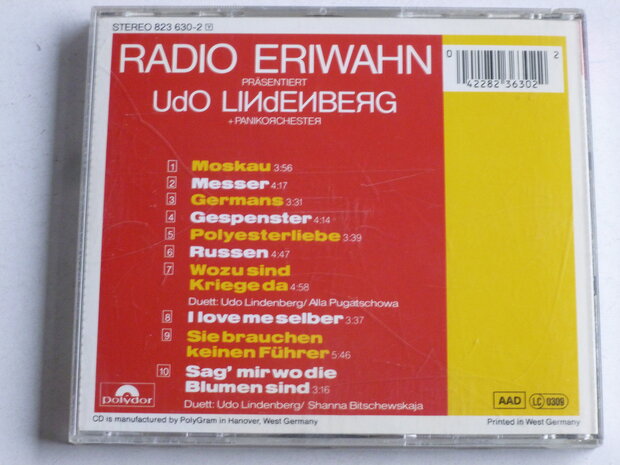 Radio Eriwahn prasentiert Udo Lindenberg + Panikorchester