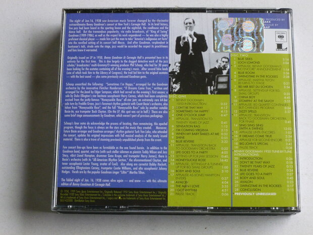 Benny Goodman - Carnegie Hall Jazz Concert 1938 (2 CD)