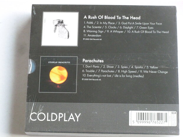 Coldplay - A Rush of Blood to the Head + Parachutes (2 CD) Nieuw