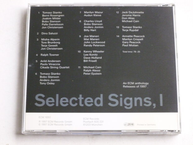 Selected Signs, 1 - ECM anthology