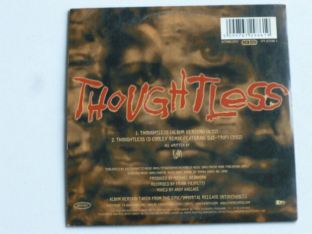 Korn - Thoughtless (CD Single)