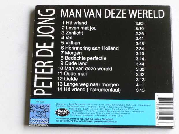 Peter de Jong - Man van deze wereld