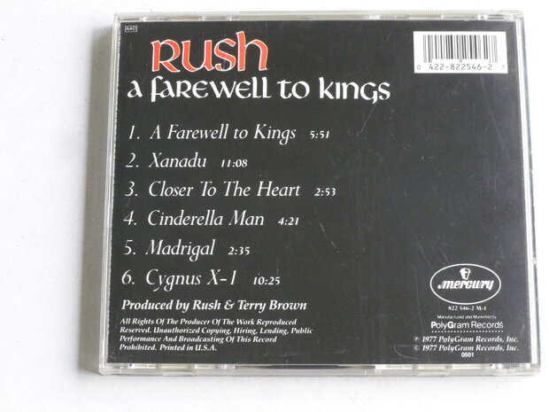 Rush - A Farewell to Kings