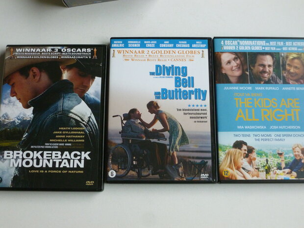 Golden Globe Collection - The kids are all right, brokeback mountain, the diving bell (3 DVD)