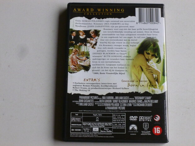 Rosemary's Baby - Mia Farrow,  Roman Polanski (DVD)