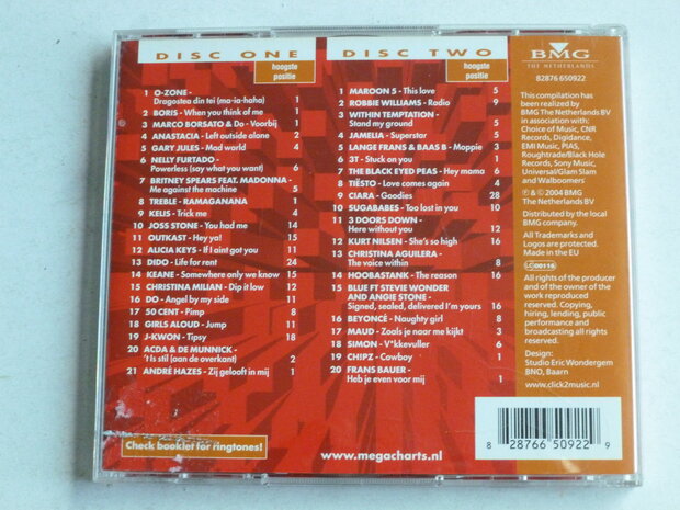 Het Beste uit de Mega Top 50 - 2004 (2 CD)