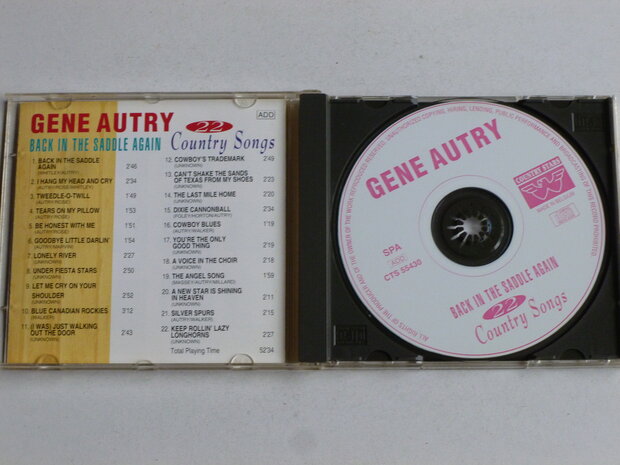 Gene Autry - Back in the Saddle Again / 22 Songs