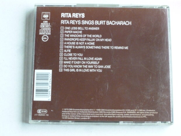 Rita Reys Sings Burt Bacharach