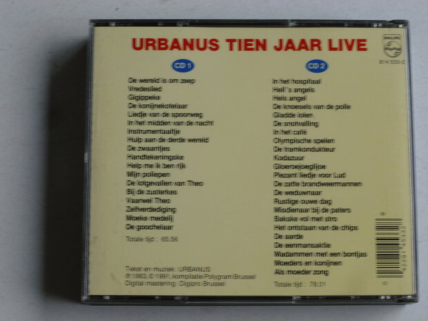 Urbanus - Tien Jaar Live (2 CD)