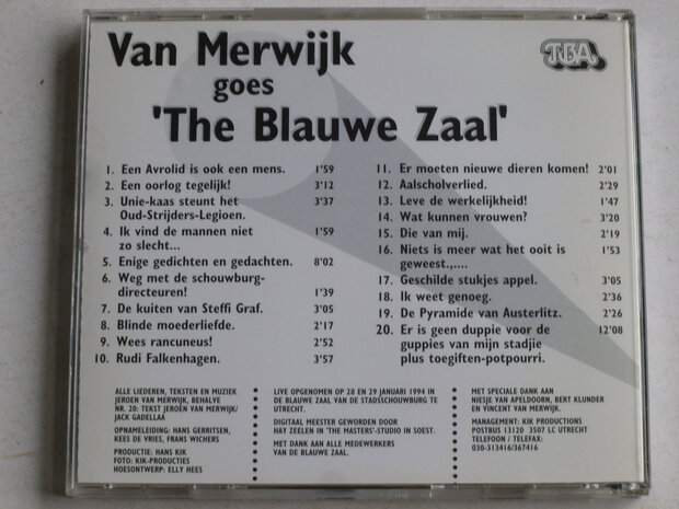 Van Merwijk goes De Blauwe Zaal (gesigneerd)