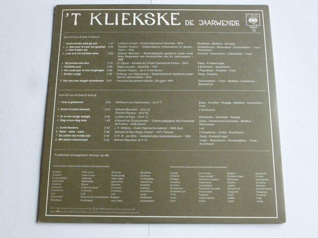 't  Kliekske - De Jaarwende (LP)