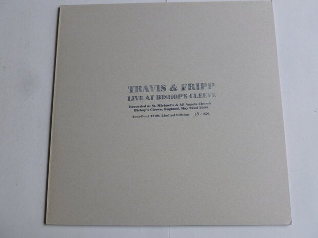Travis & Fripp - Live at Bishop's Cleeve (lim. edition) LP