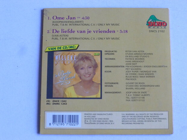 Willeke Alberti - Ome Jan (CD Single)