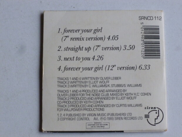 Paula Abdul - Forever you're girl (CD Single)