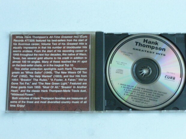 Hank Thompson - Greatest Hits volume two