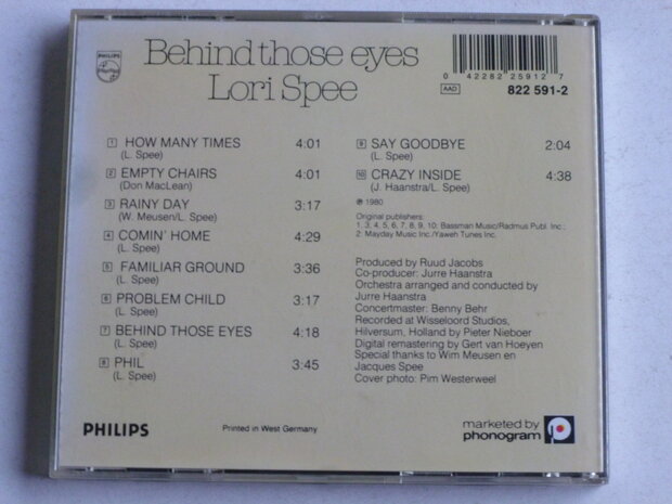 Lori Spee - Behind those eyes